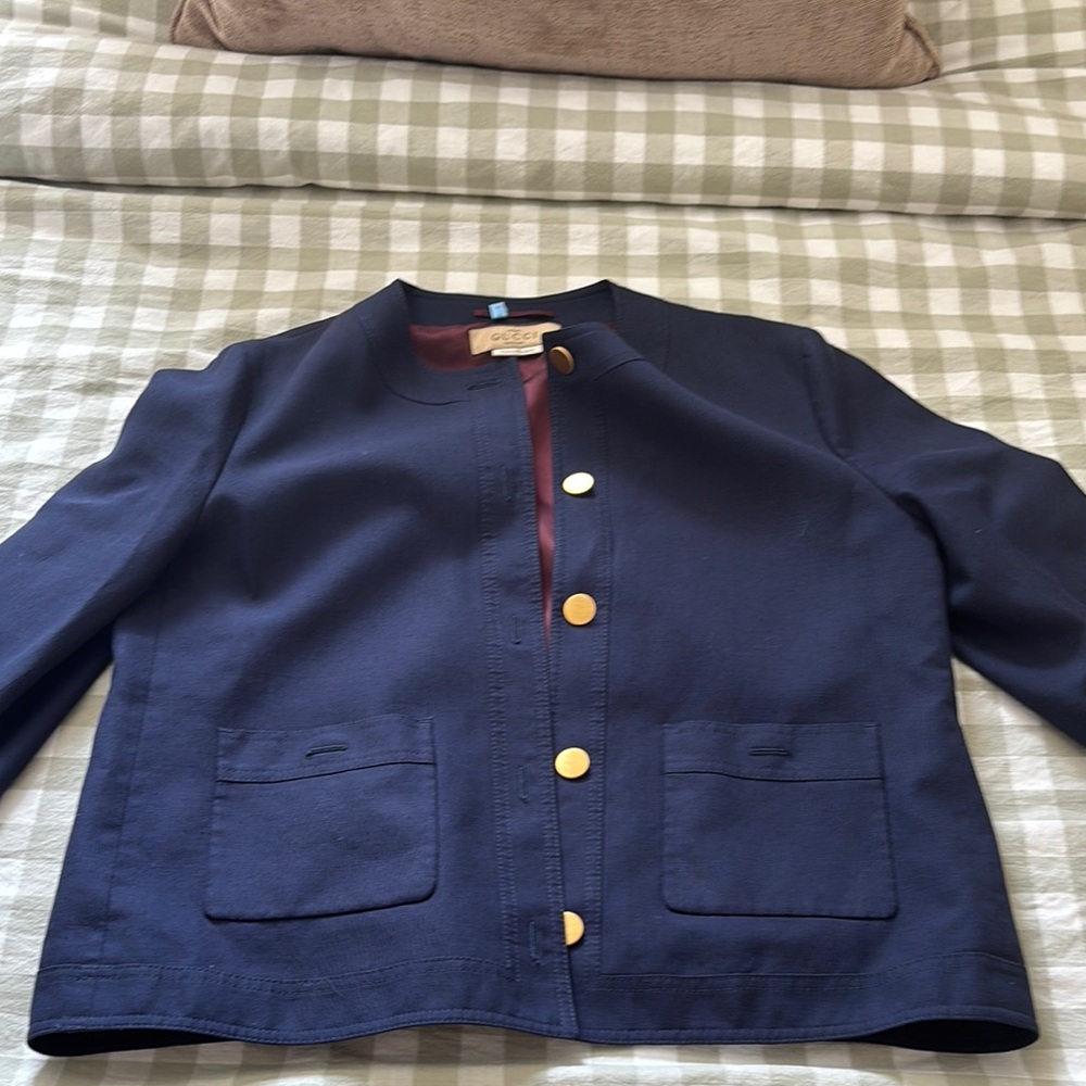 Gucci Navy Uniform Jacket